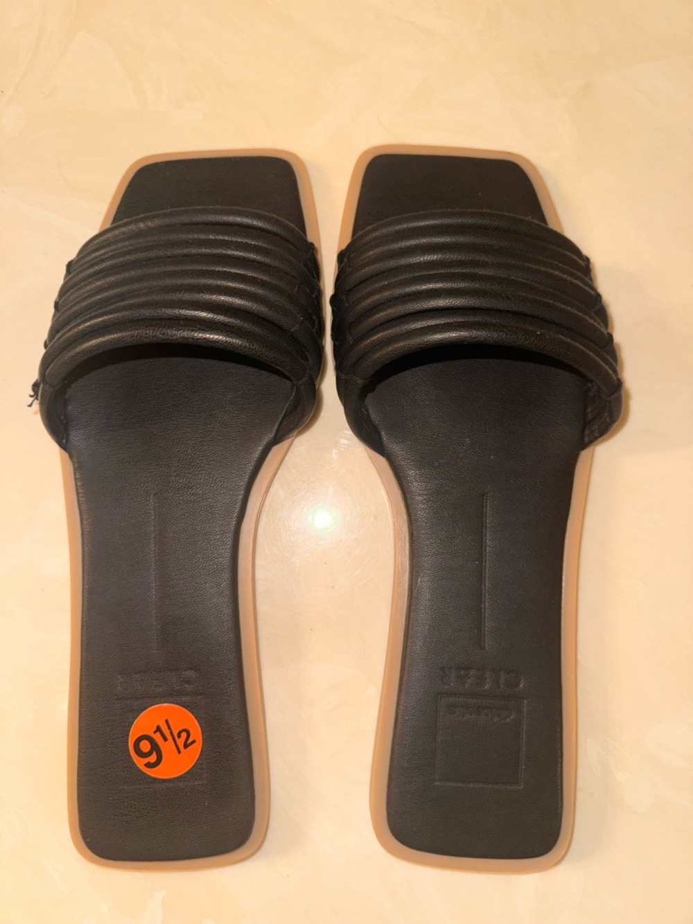 Dolce Vita Black Slide Sandals